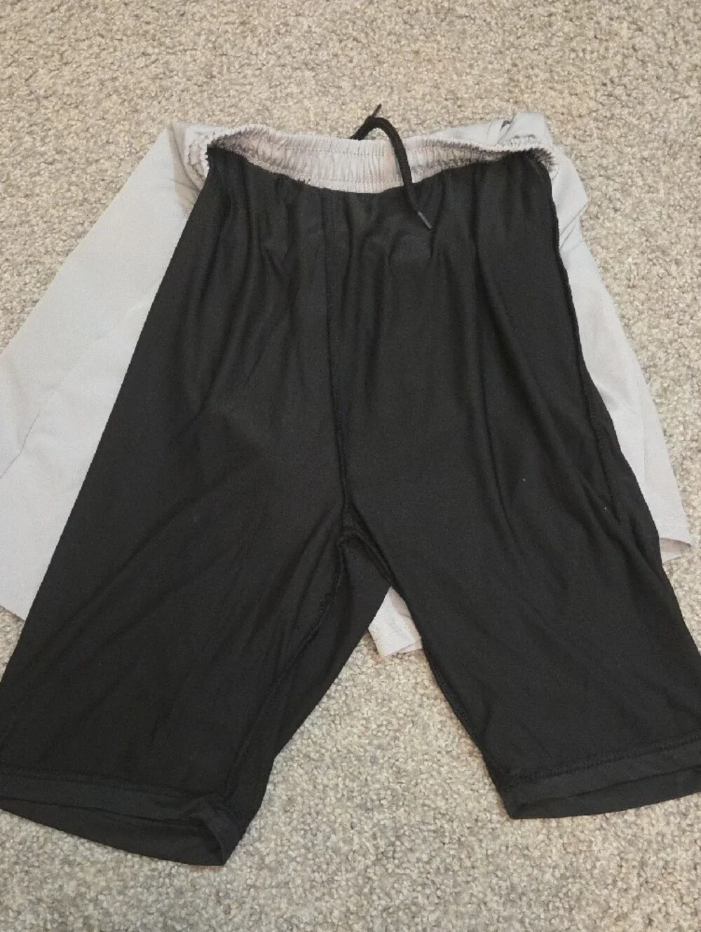 3 Pair Balance and Body Glove Black & Gray Athletic Lined Shorts Bundle 14/16